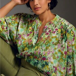 Anthropologie the Sidney batwing blouse by pilcro